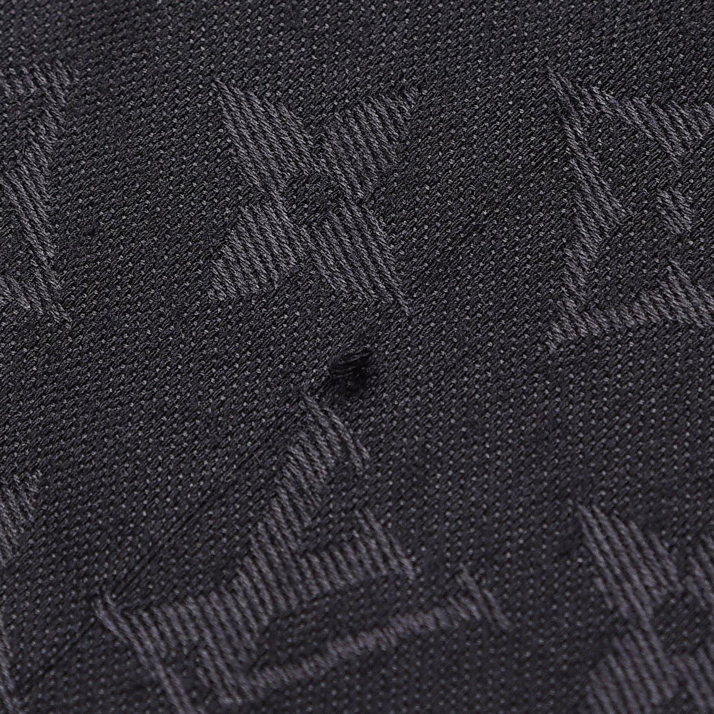 Silk Wool Monogram Shawl Black