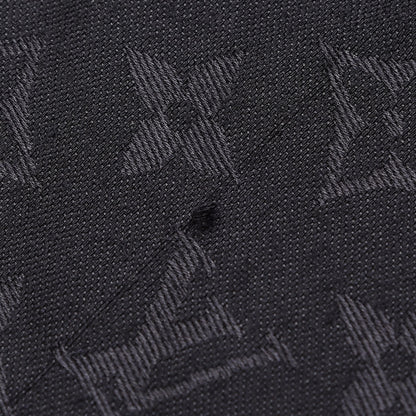 Louis Vuitton Silk Wool Monogram Shawl Black 5 of 10