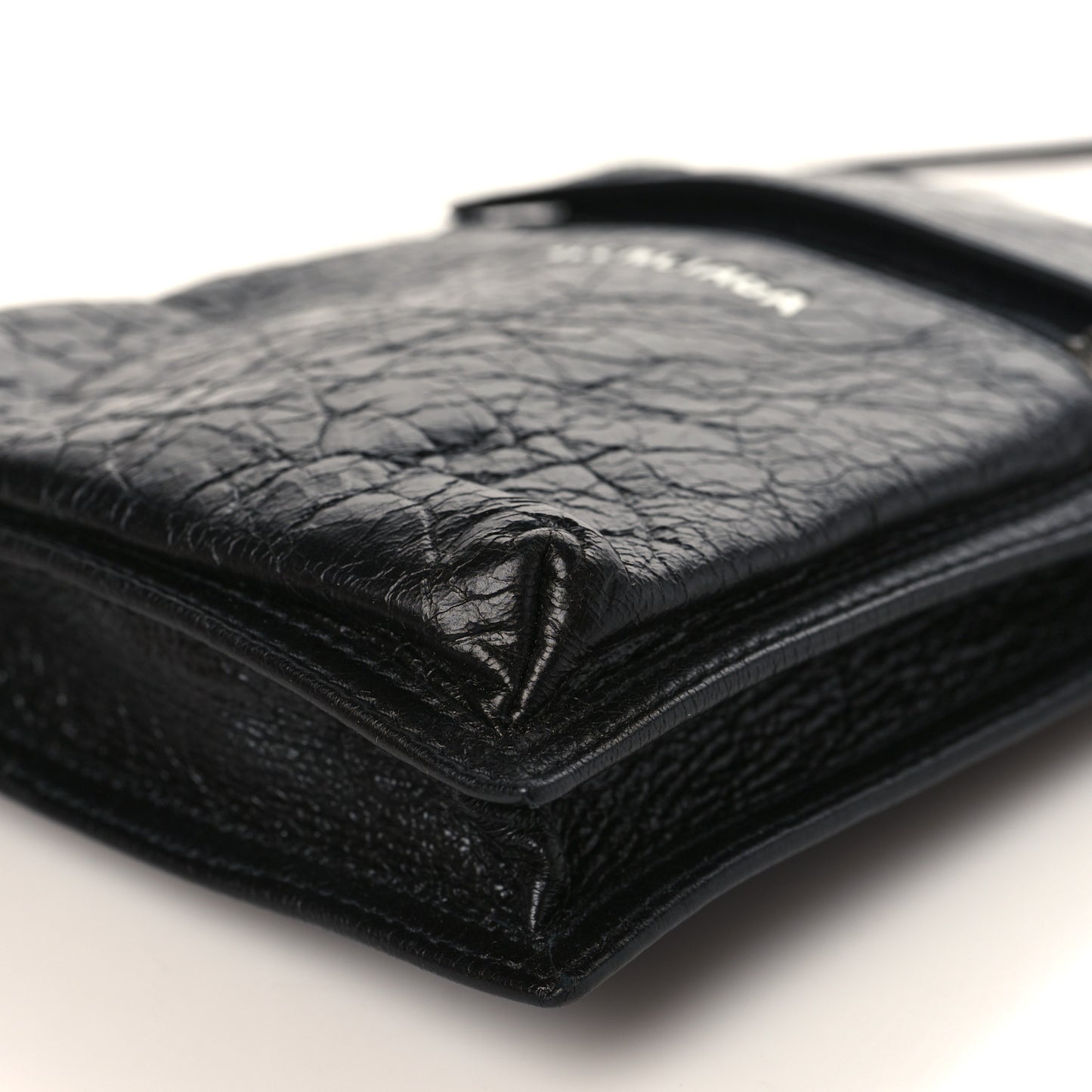 Agneau Arena Small Explorer Crossbody Pouch Black