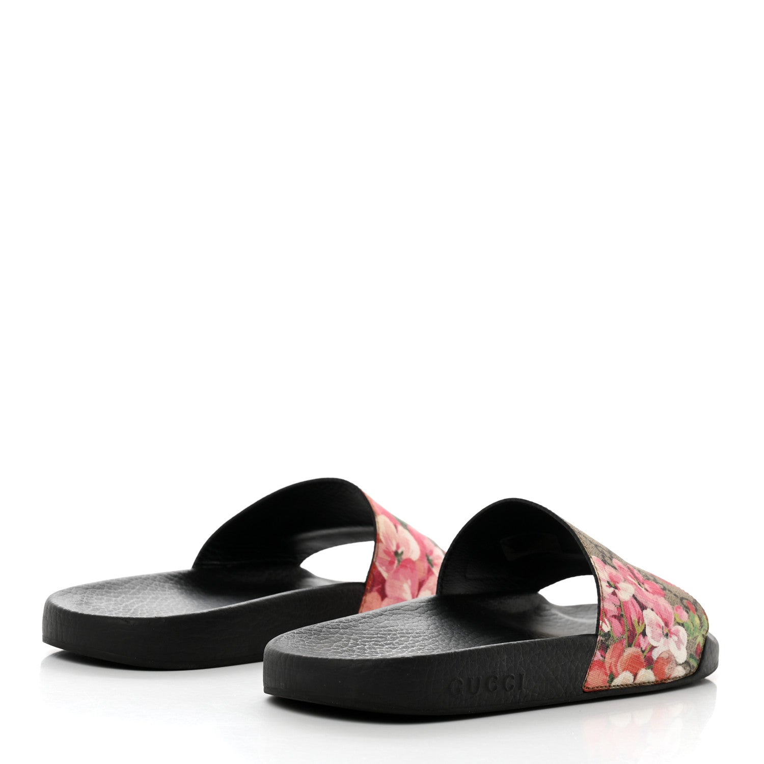 Gucci GG Supreme Monogram Blooms Slide Sandals 40 Beige Multicolor 4 of 8