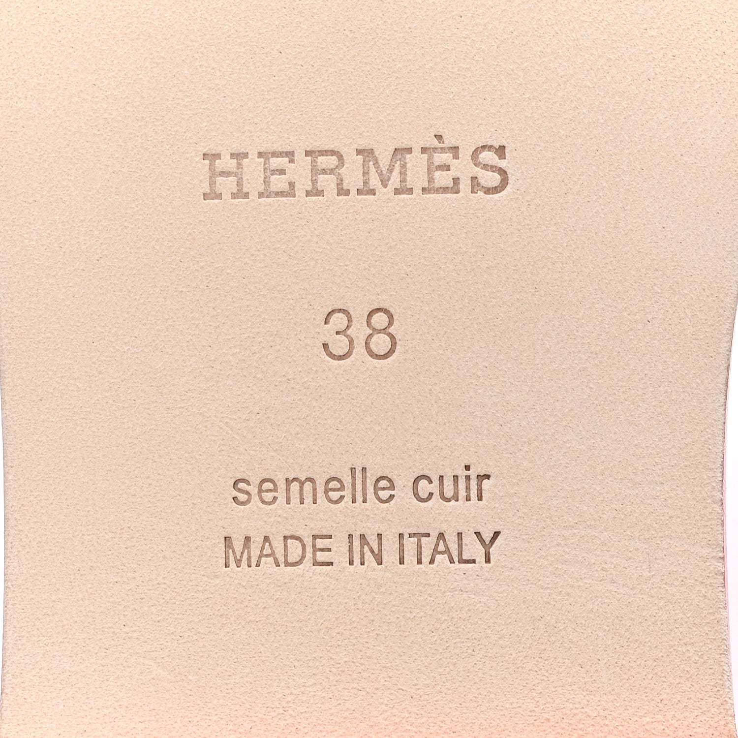 Hermes Box Calfskin Oran Sandals 38 Rose Boise 7 of 9