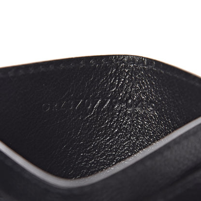 Saint Laurent Grain de Poudre Musical Notes Credit Card Case Black 7 of 8