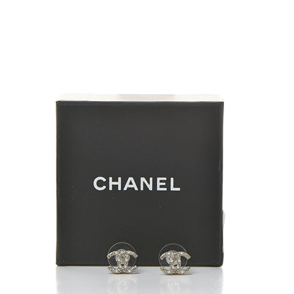 Chanel Pearl Crystal CC Earrings Gold 5 of 5