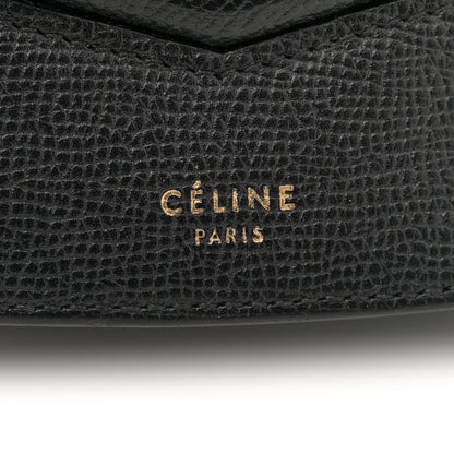 Celine Grained Calfskin Compact Trotteur Black 6 of 12