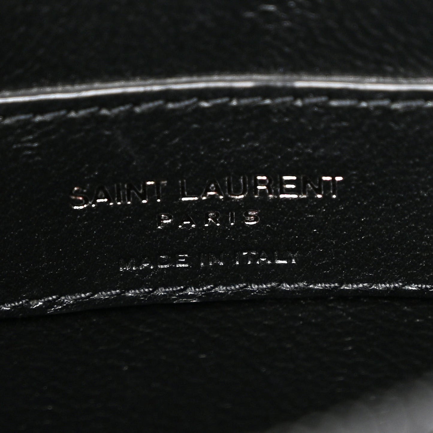 Calfskin Y Quilted Monogram Monochrome Small Loulou Chain Satchel Black