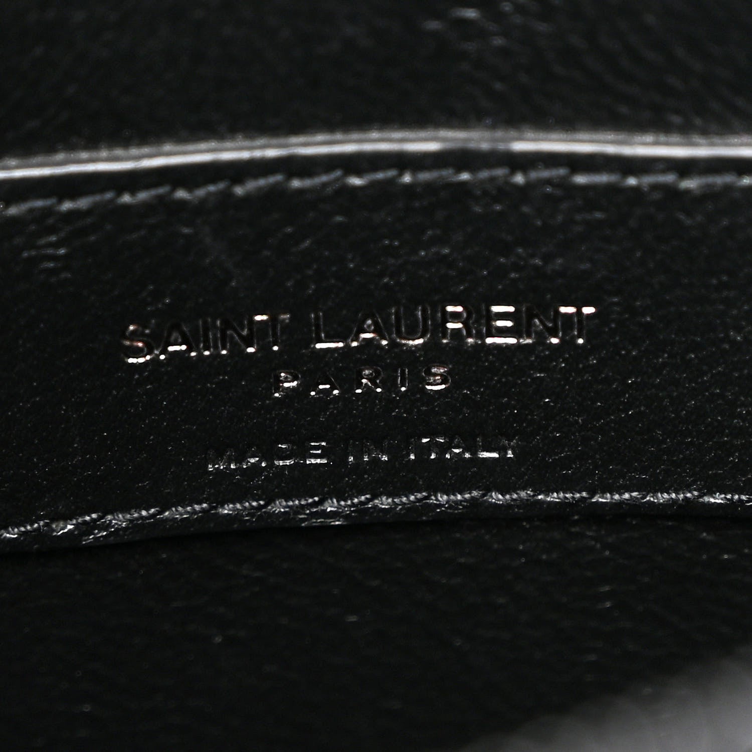 Saint Laurent Calfskin Y Quilted Monogram Monochrome Small Loulou Chain Satchel Black 7 of 12