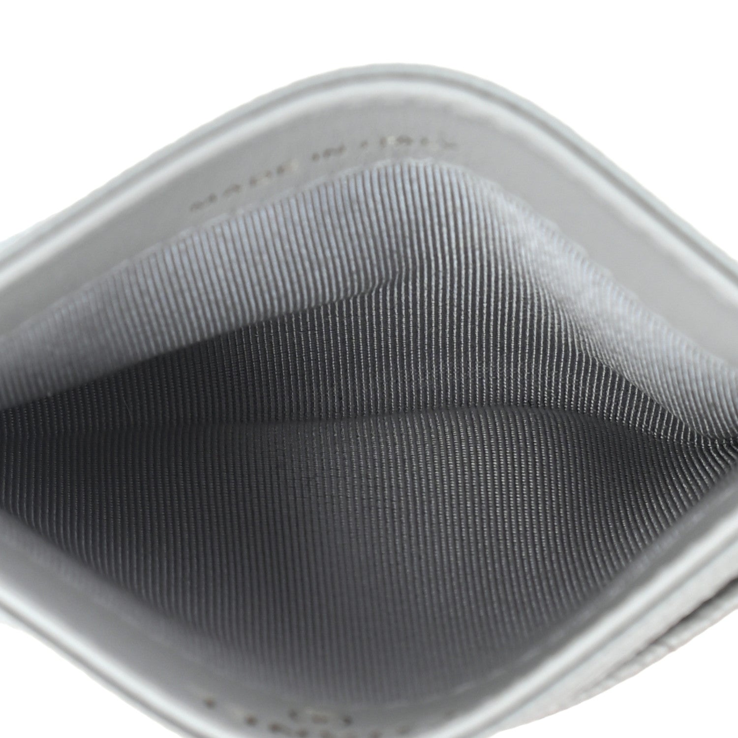 Chanel Caviar Quilted Card Holder Grey 5 of 8