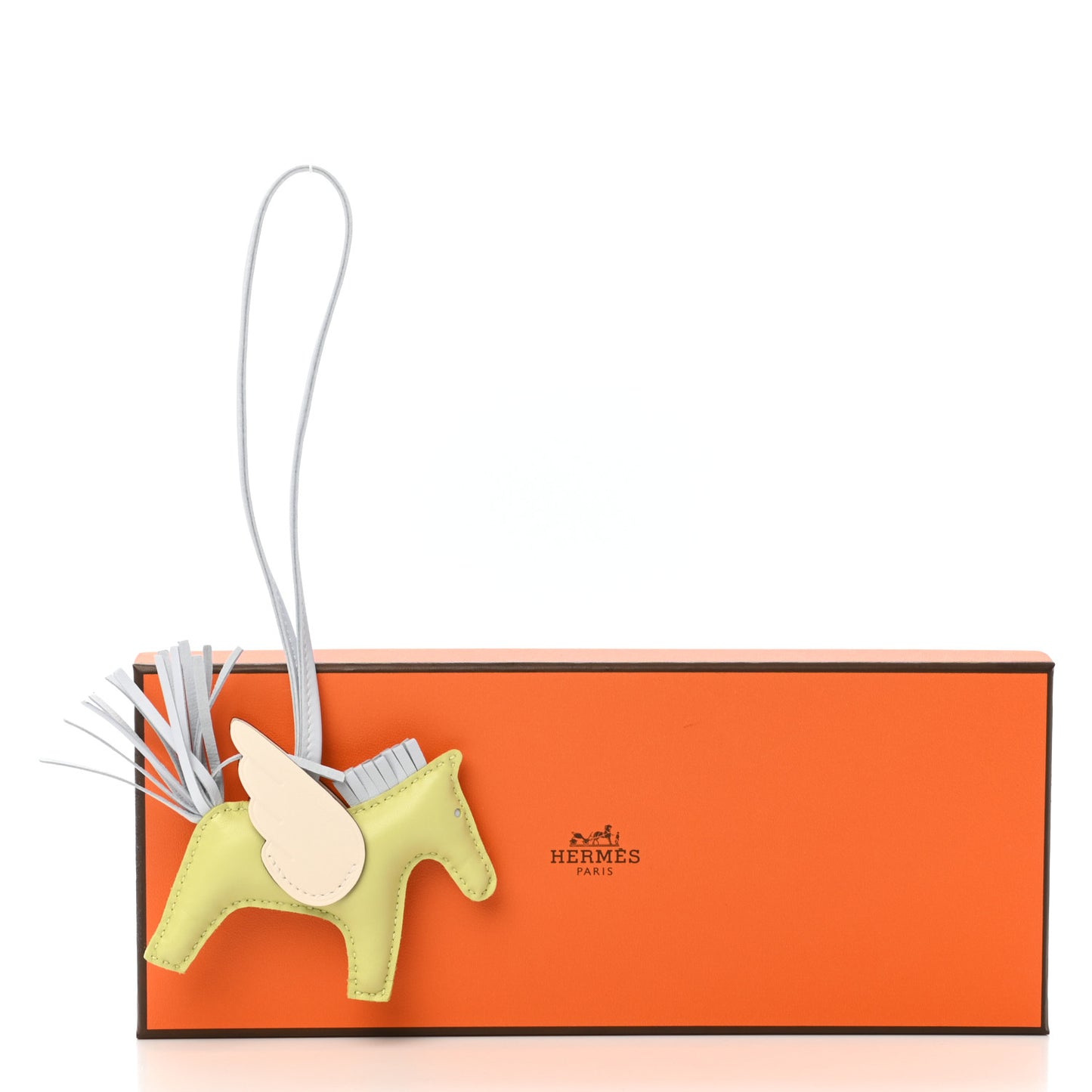 Milo Lambskin Grigri Rodeo Pegase Horse Bag Charm PM Jaune Bourgeon Bleu Brume Nata
