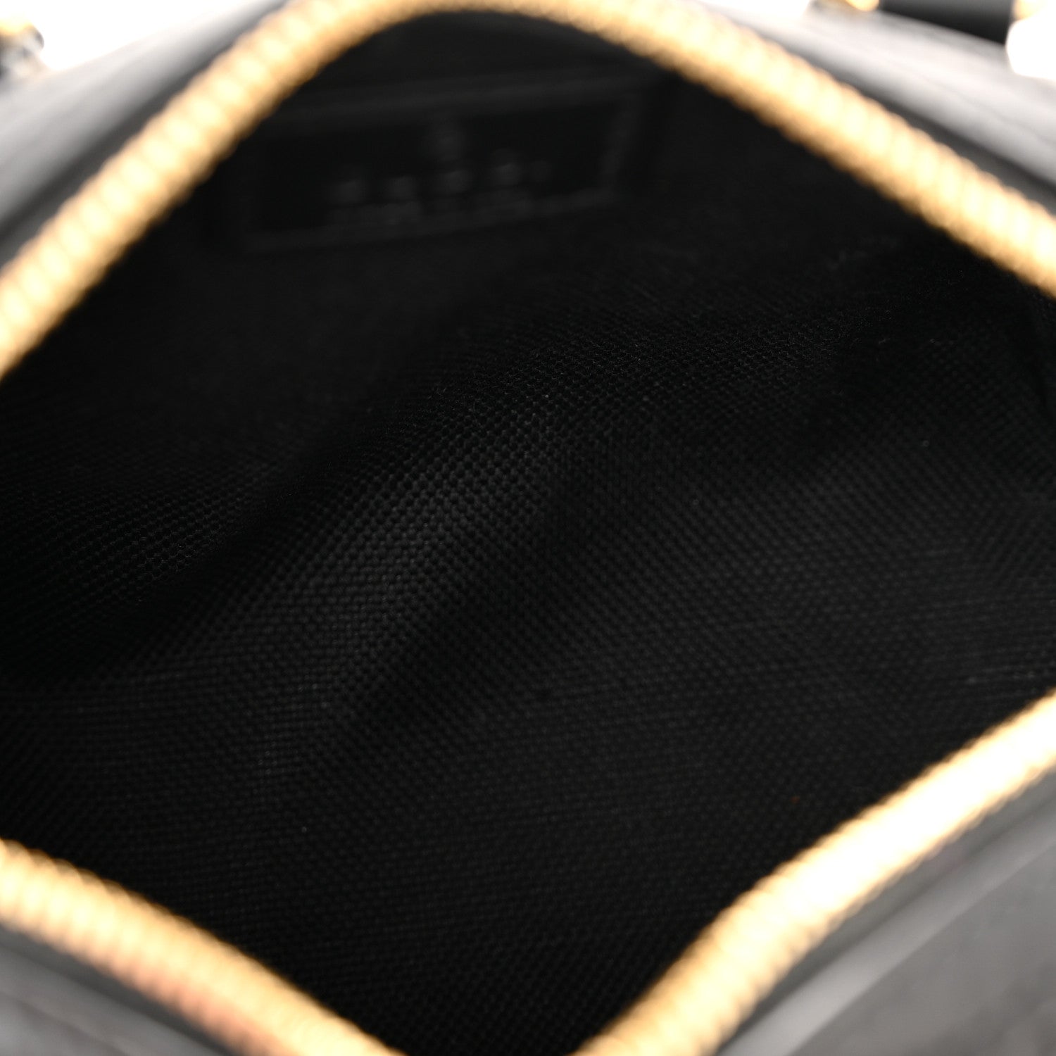 Gucci Calfskin Jumbo GG Embossed Super Mini Top Handle Bowler Bag Black 5 of 12