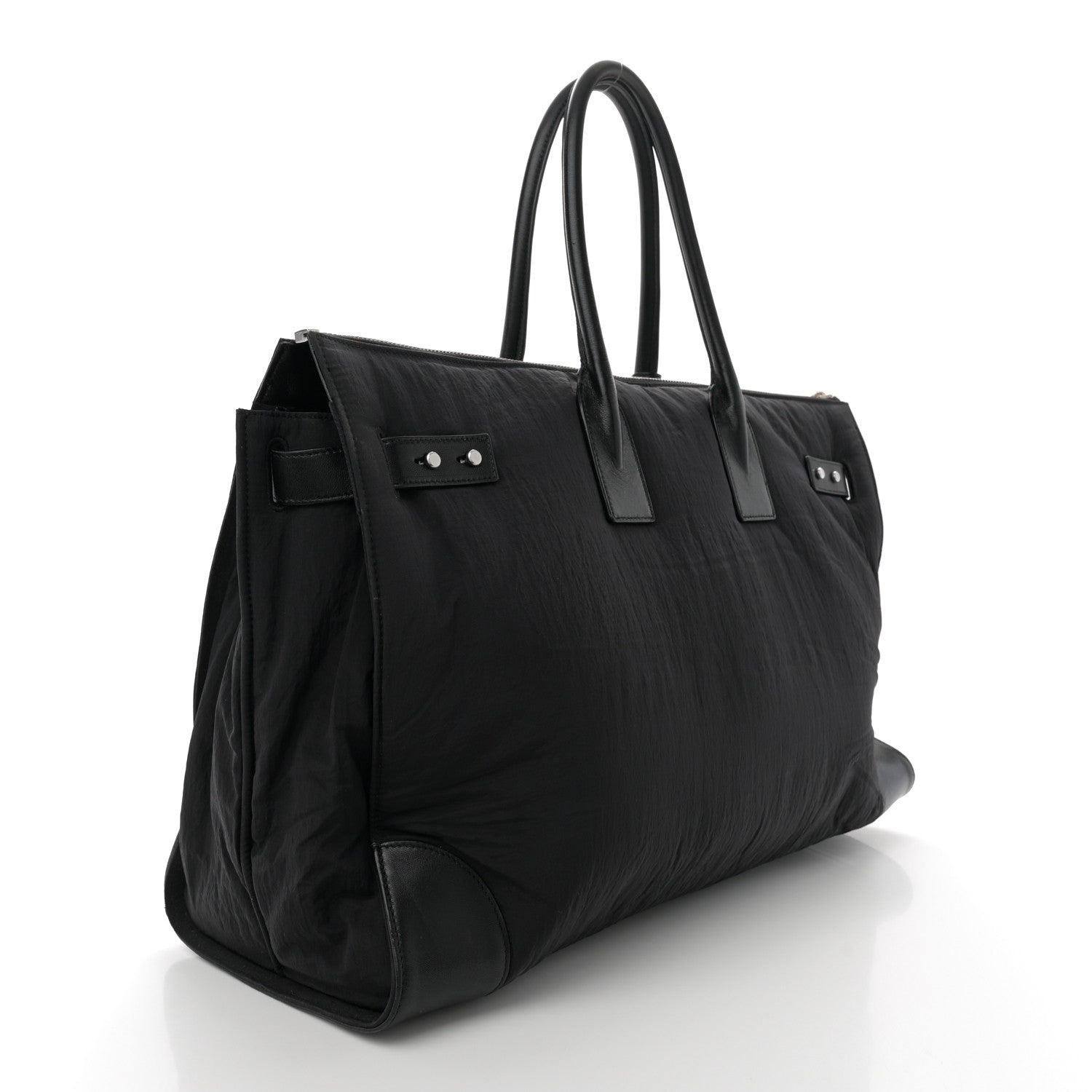 Saint Laurent Nylon Calfskin 48H Sac De Jour Duffle Black 3 of 13
