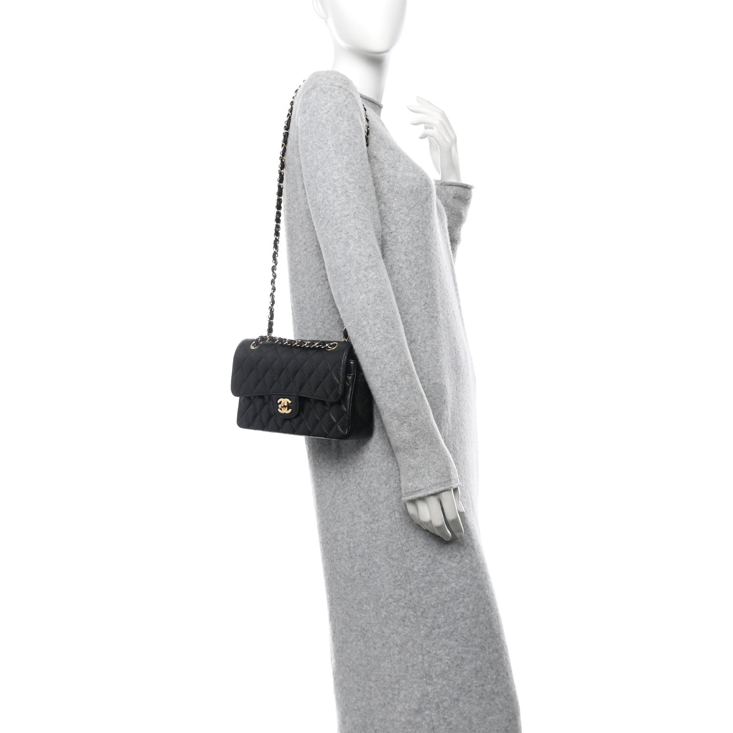 Chanel Caviar Quilted Small Double Flap Black 2 of 11