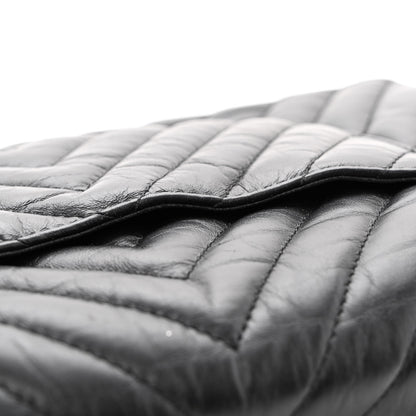 Chanel Aged Calfskin Chevron Quilted 2.55 Reissue 225 Flap So Black 14 of 14