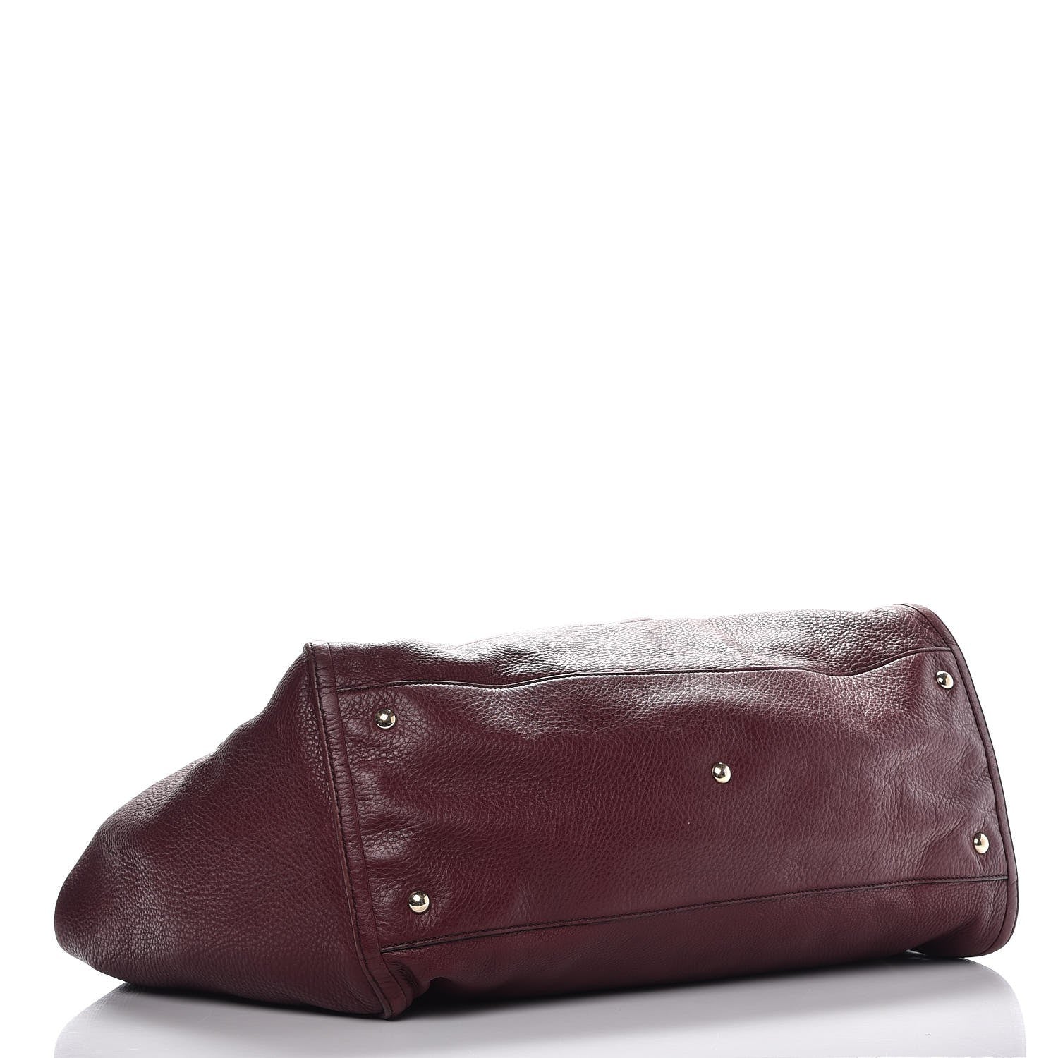 Gucci Pebbled Calfskin Large Soho Shoulder Bag Bordeaux 4 of 15