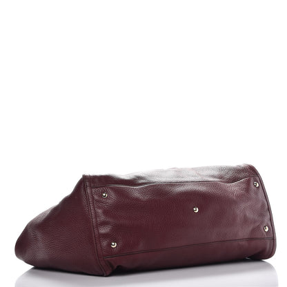 Gucci Pebbled Calfskin Large Soho Shoulder Bag Bordeaux 4 of 15