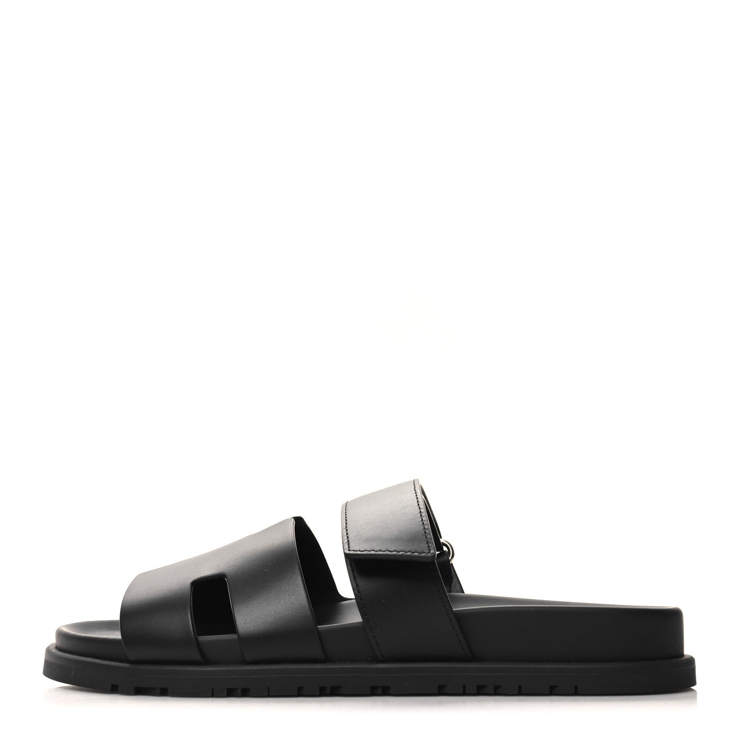 Calfskin Womens Chypre Sandals 40.5 Black