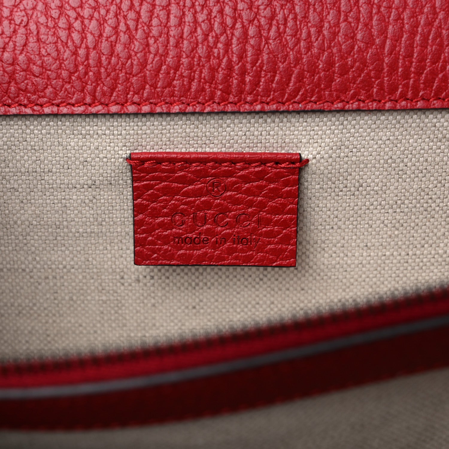 Gucci Dollar Calfskin Swarovski Crystal Small Dionysus Shoulder Bag Hibiscus Red 7 of 11