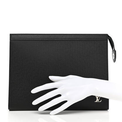 Louis Vuitton Taiga Pochette Voyage MM Black 2 of 6