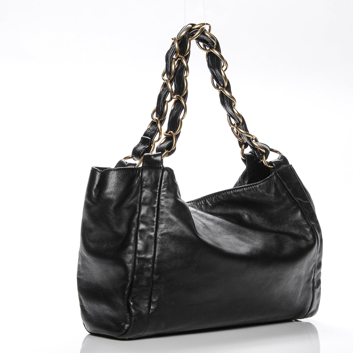 Lambskin Small Olsen Shoulder Bag Black