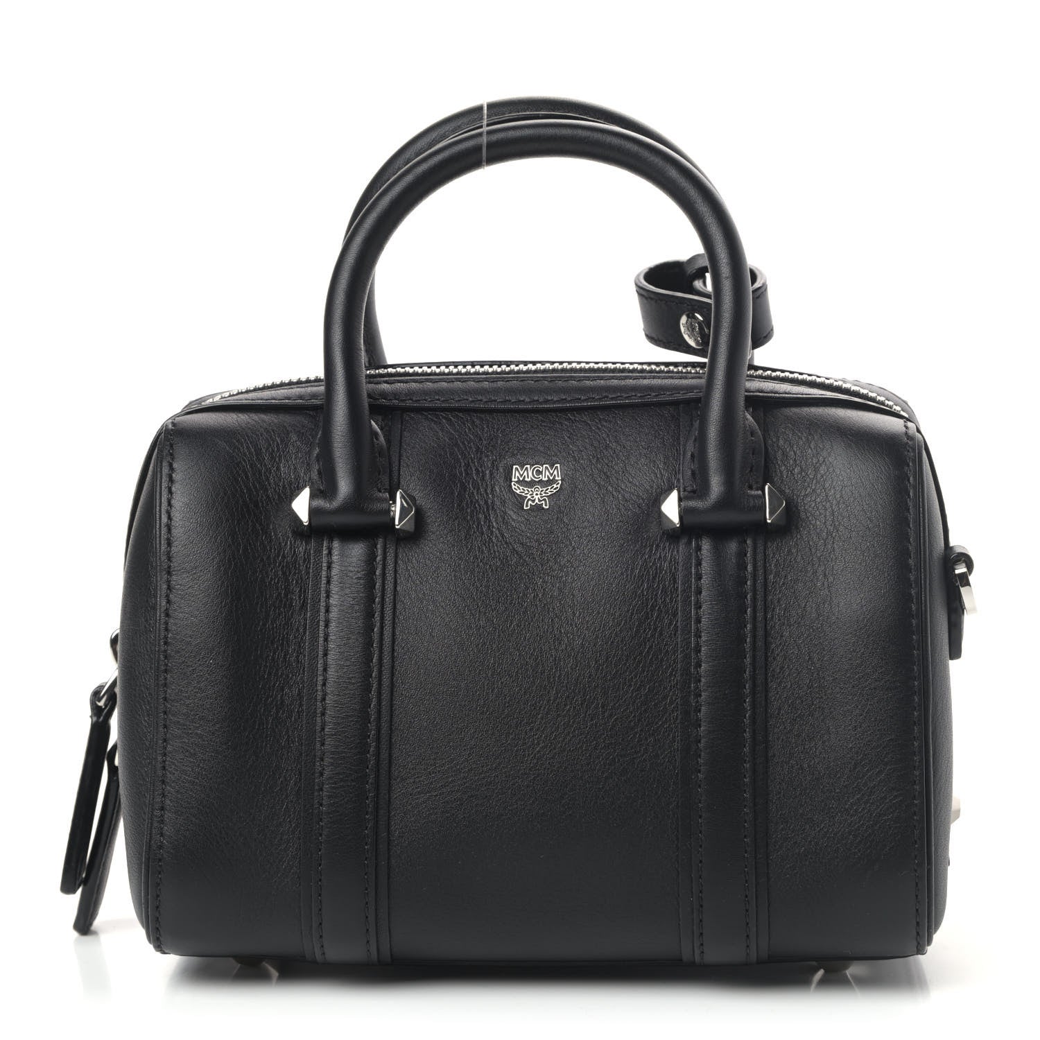 MCM Calfskin Small Essential Boston Black 1 of 4