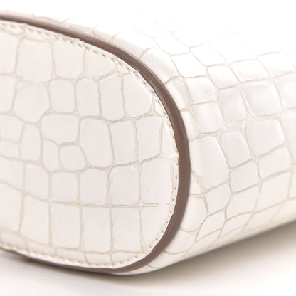 Stella McCartney Embossed Crocodile Effect Bucket Bag Ivory 9 of 12