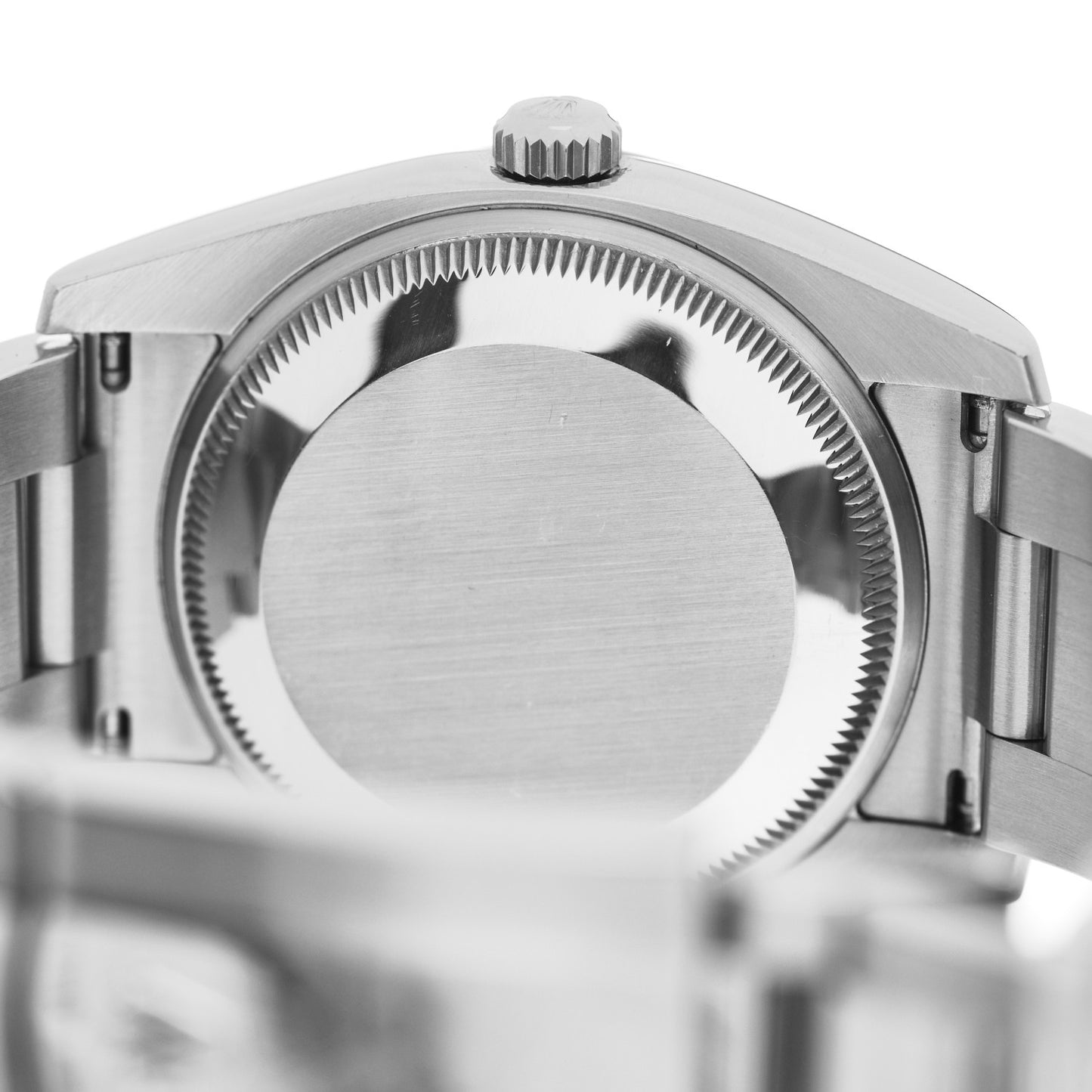 Stainless Steel 18K White Gold Diamond 34mm Oyster Perpetual Date Watch Silver 115234