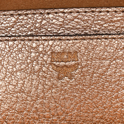 MCM Metallic Calfskin Stud X-Mini Stark Bebe Boo Backpack Champagne Gold 6 of 12