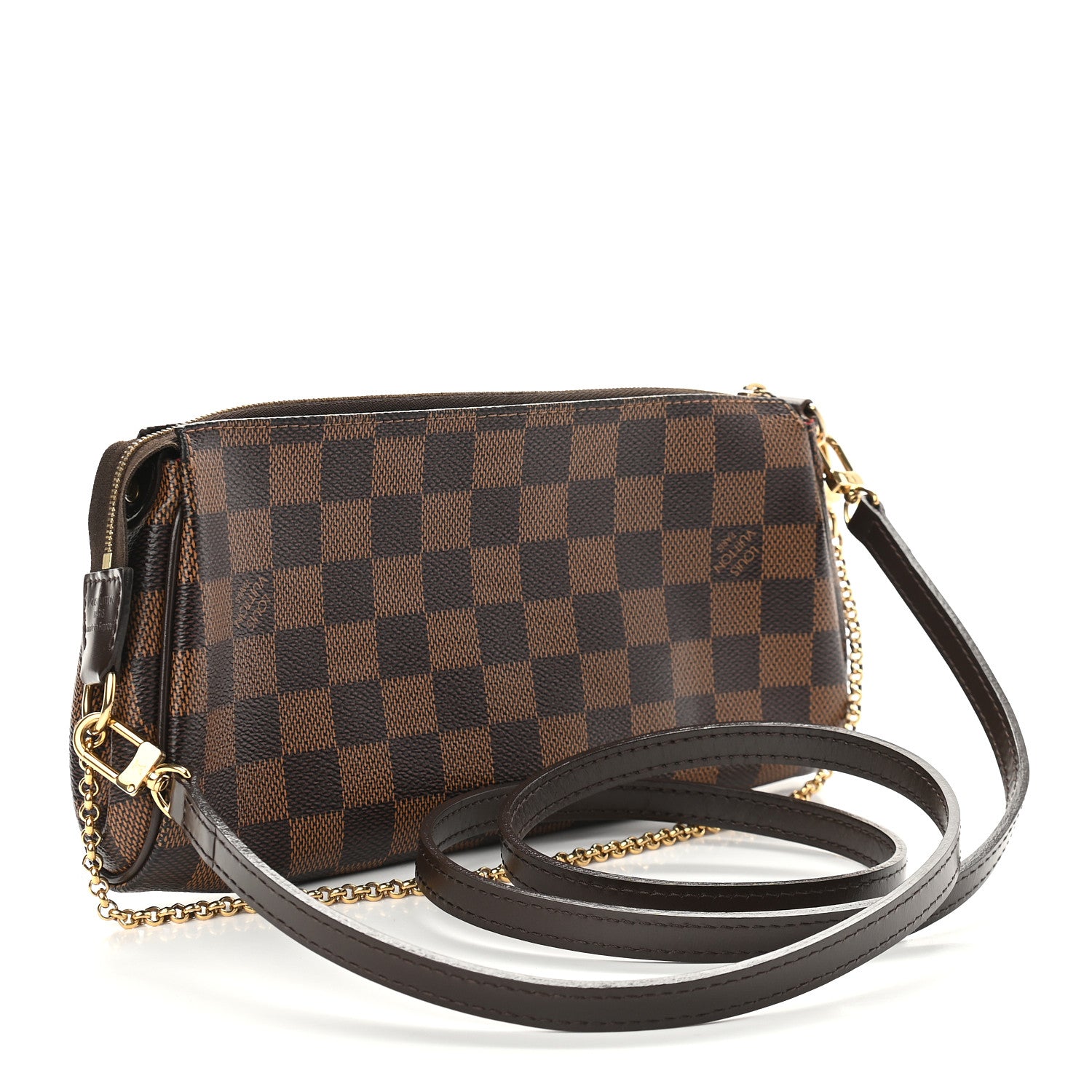Louis Vuitton Damier Ebene Eva Clutch 3 of 9