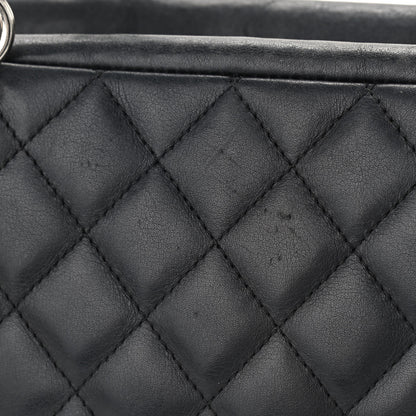 Chanel Calfskin Quilted Large Cambon Bowler Black 11 of 14