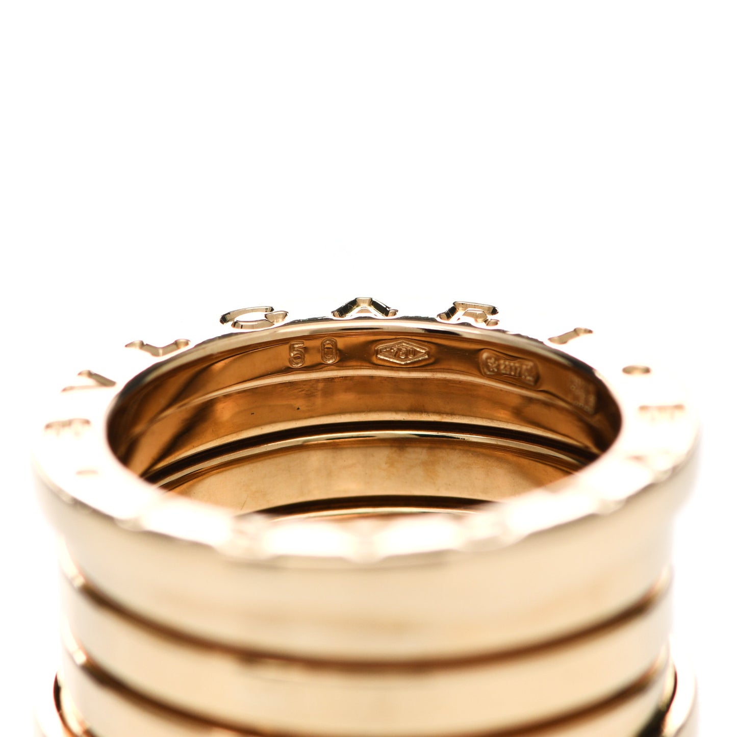 18K Yellow Gold B.Zero1 Four-Band Ring 50 5.25