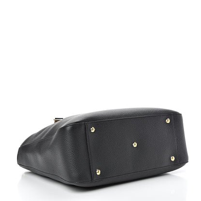 Fendi Cuoio Romano Selleria Medium FF Tote Black 3 of 9