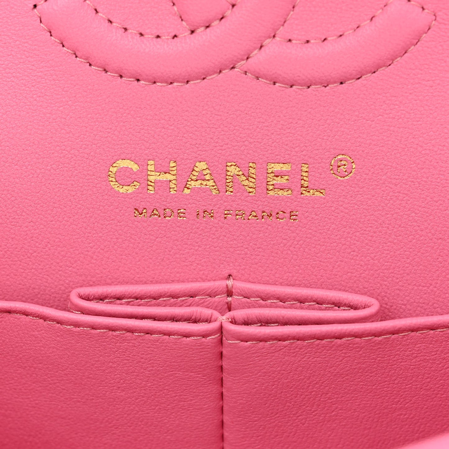 Caviar Quilted Small Double Flap Pink