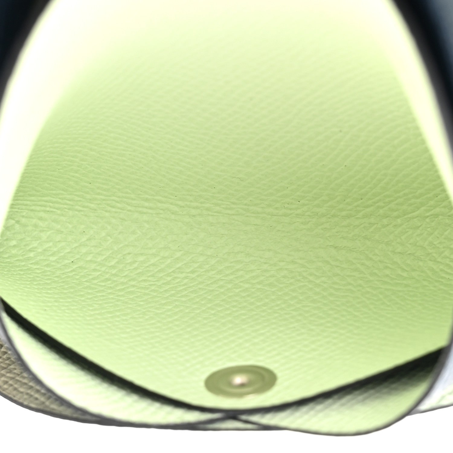 Hermes Epsom Verso Calvi Duo Card Case Bleu De Prusse Vert Fizz 6 of 9