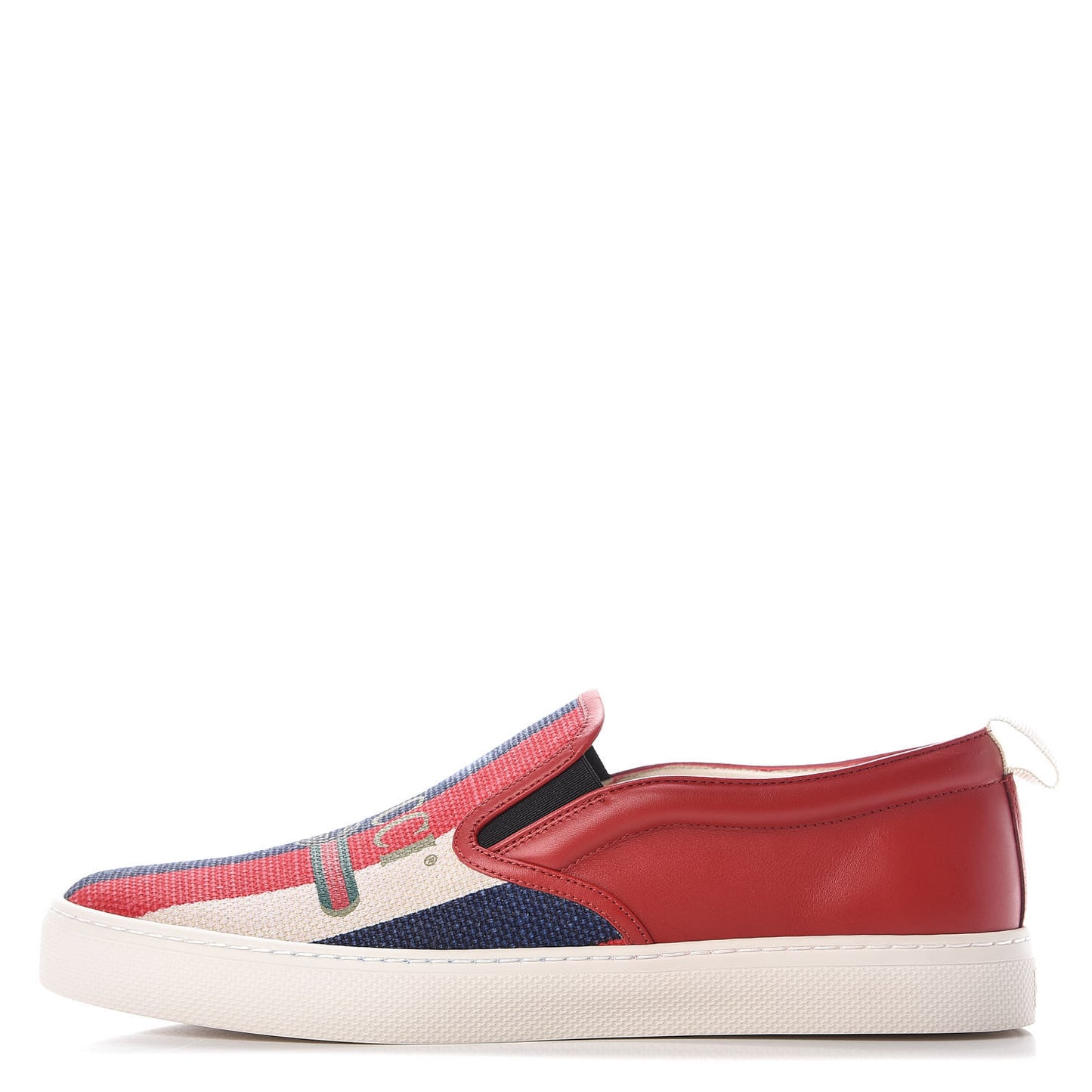 Canvas Sylvie Stripe Logo Mens Dublin Slip On Sneakers 11 Mystic White Hibiscus Red Maritime