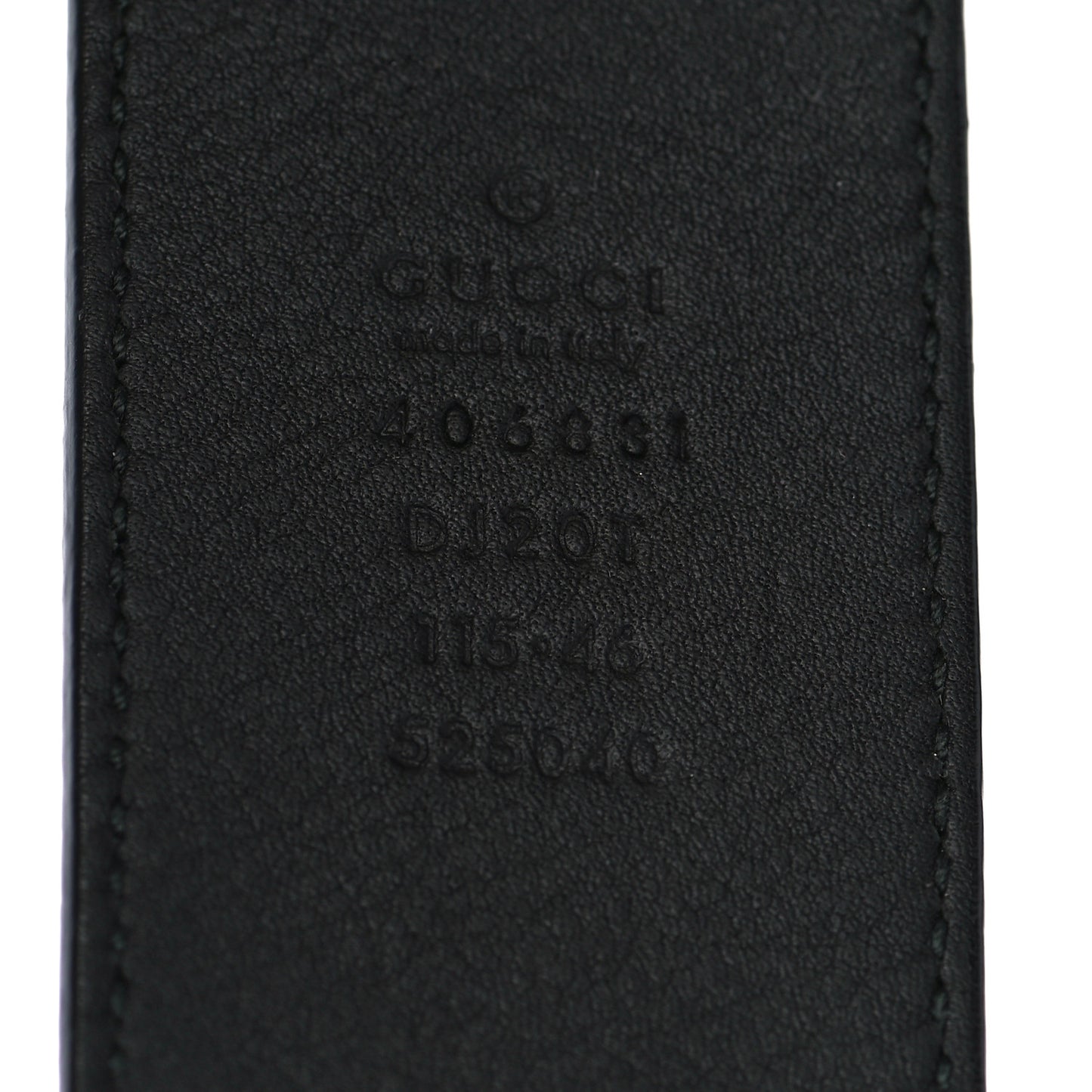 Textured Calfskin Double G 40mm Belt 115 46 Black