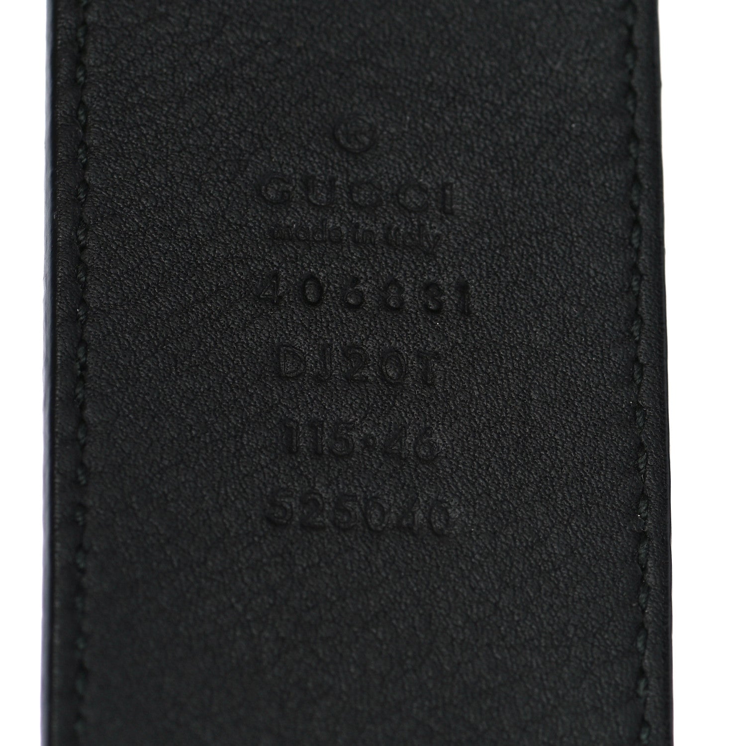 Gucci Textured Calfskin Double G 40mm Belt 115 46 Black 3 of 6