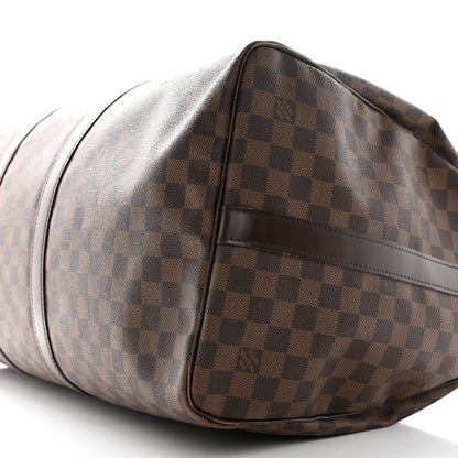 Louis Vuitton Damier Ebene Keepall Bandouliere 55 8 of 16