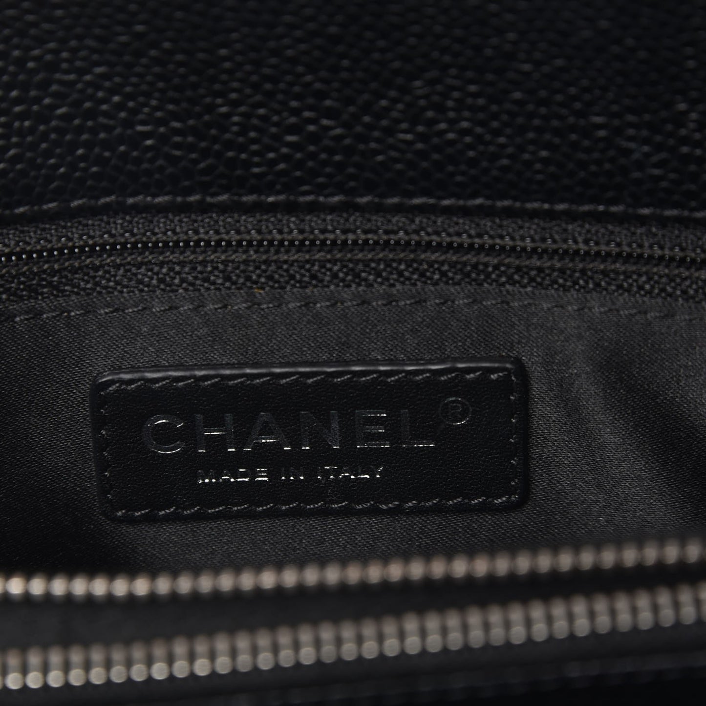 Caviar Quilted Grand Shopping Tote GST Black