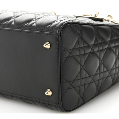 Christian Dior Lambskin Cannage Medium Lady Dior Black 19 of 21