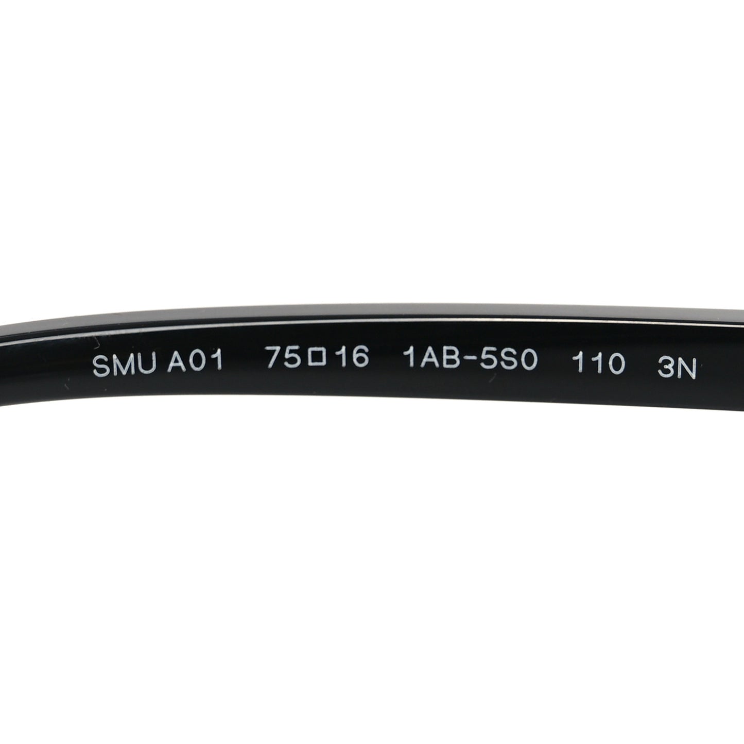 Acetate Shield Sunglasses SMU A01 Black