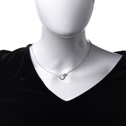 Cartier 18K White Gold Interlocking LOVE Necklace 2 of 8