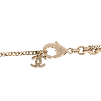 Chanel Crystal CC Multi Strand Chain Necklace Gold 5 of 6