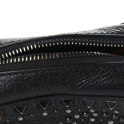 Valentino Garavani Craquele Nappa Rockstud Crystal Punk Heart Camera Crossbody Bag Black 6 of 6