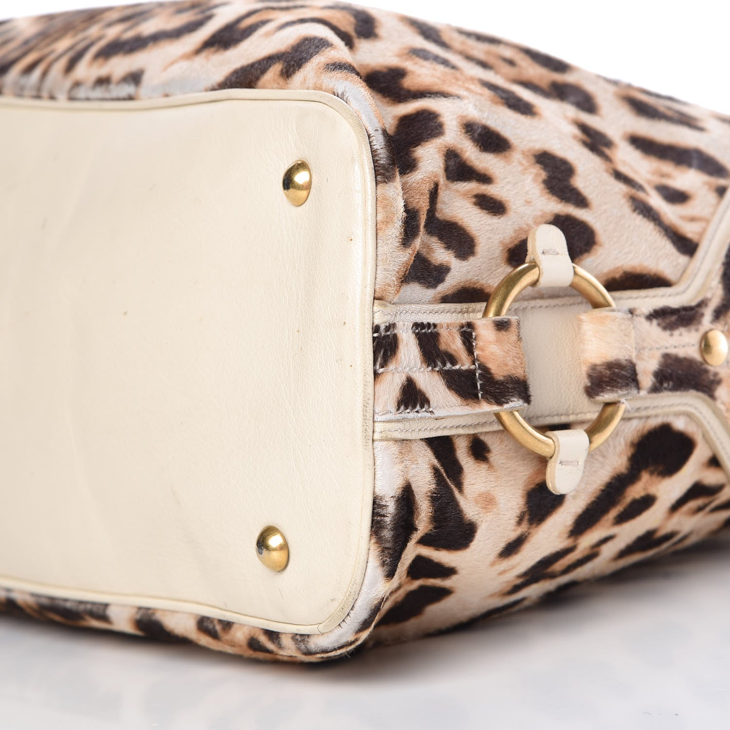 Saint Laurent Calf Hair Printed Oversized Muse Snow Leopard 17 of 20