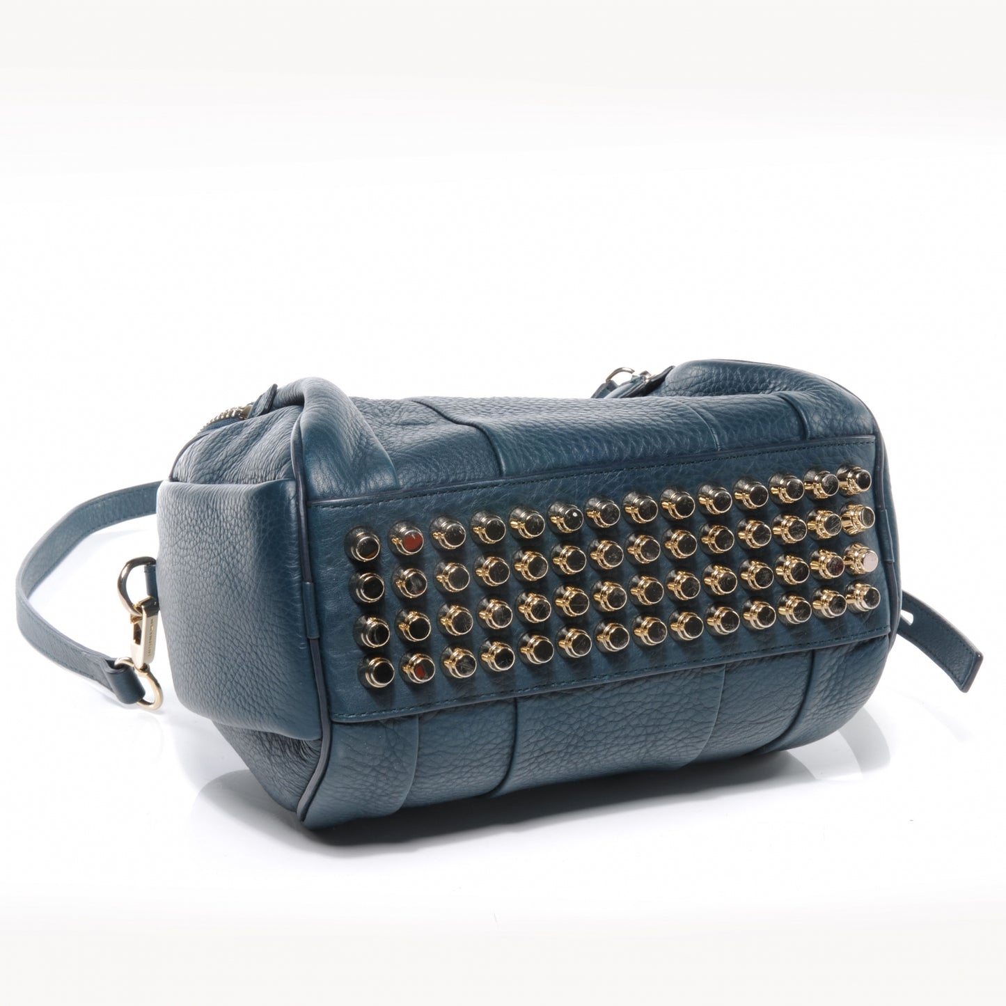 Pebbled Leather Rockie Dark Argon w Pale Gold Hardware
