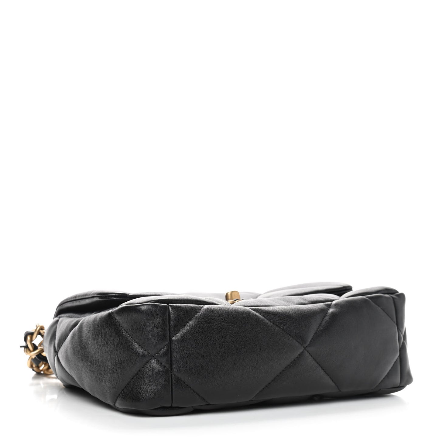 Lambskin Quilted Medium Chanel 19 Flap Black