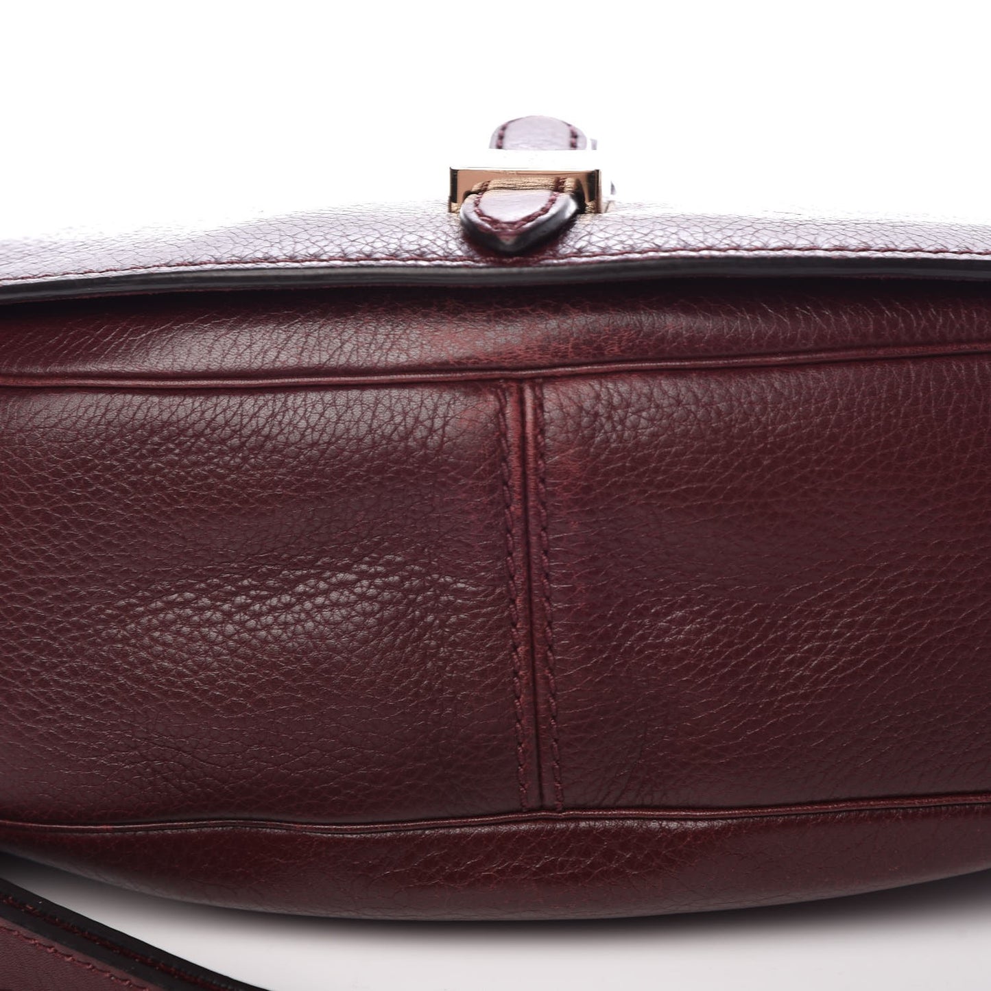 Soft Small Grain Tessie Satchel Oxblood