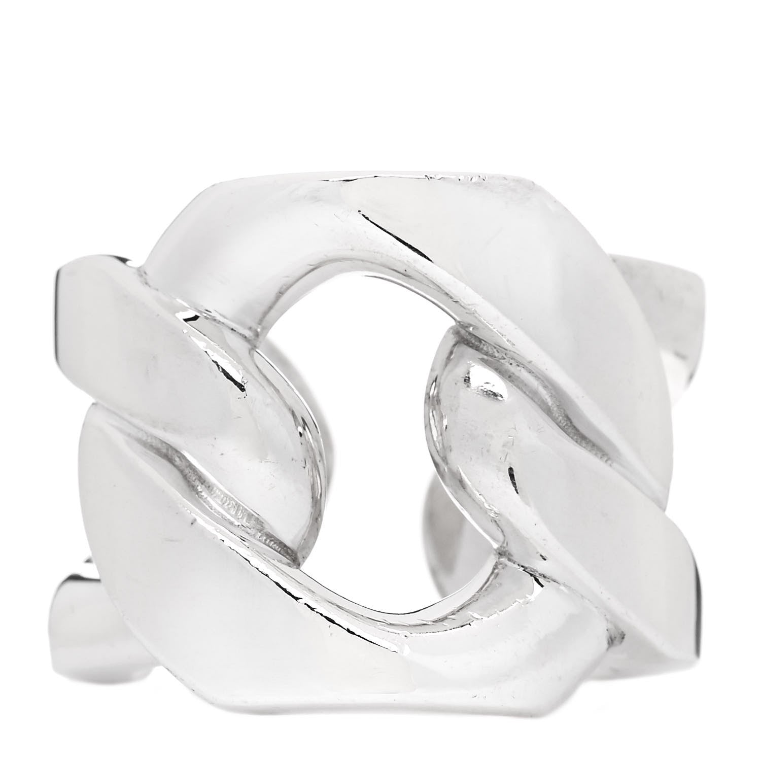 Hermes Sterling Silver GM Capture Link Ring 55 7.25 1 of 5