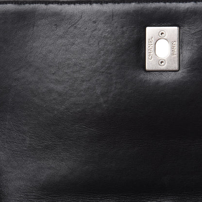 Chanel Calfskin Studded Chevron Quilted Flap Black 11 of 16