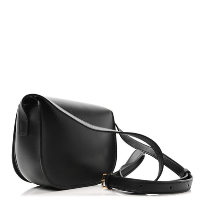 Celine Smooth Calfskin Cuir Triomphe Folco Crossbody Bag Black 3 of 9