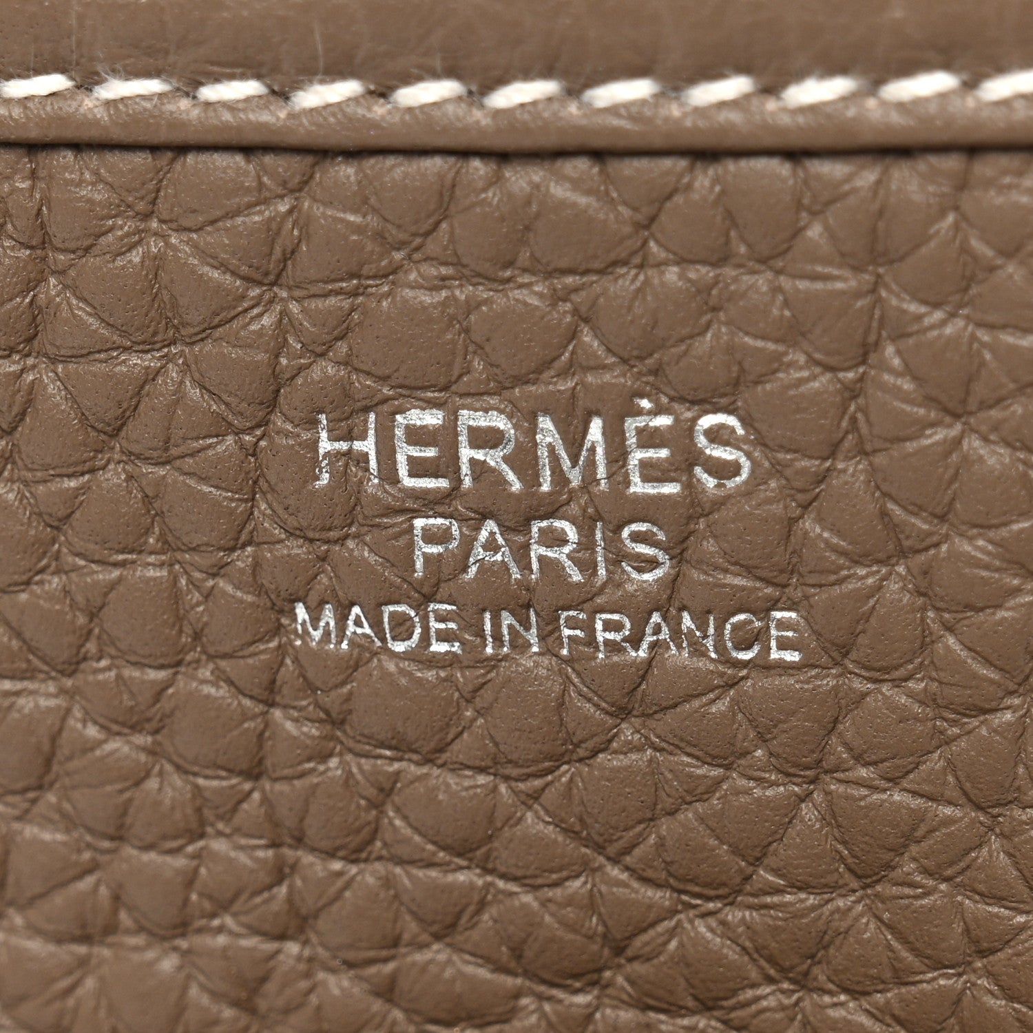 Hermes Taurillon Clemence Evelyne III PM Etoupe 6 of 11